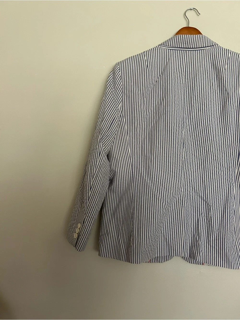 Banana Republic blue & White Pinstripe Blazer